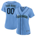 Custom Seattle Mariners Blue Alternate Custom Replica Jerseys