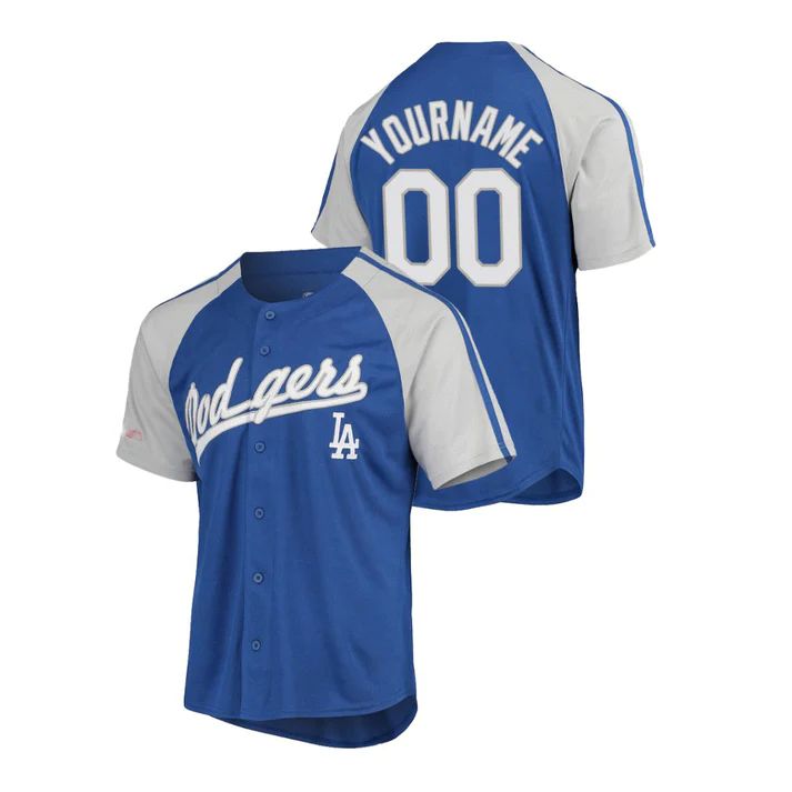 Custom Los Angeles Dodgers Stitched Raglan Jerseys