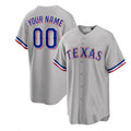 Texas Rangers Gray Road Custom Replica Jerseys