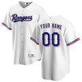 Custom Texas Rangers White Home Replica Custom Jerseys