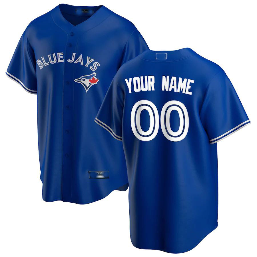 Custom Toronto Blue Jays Royal Alternate Replica Custom Jerseys