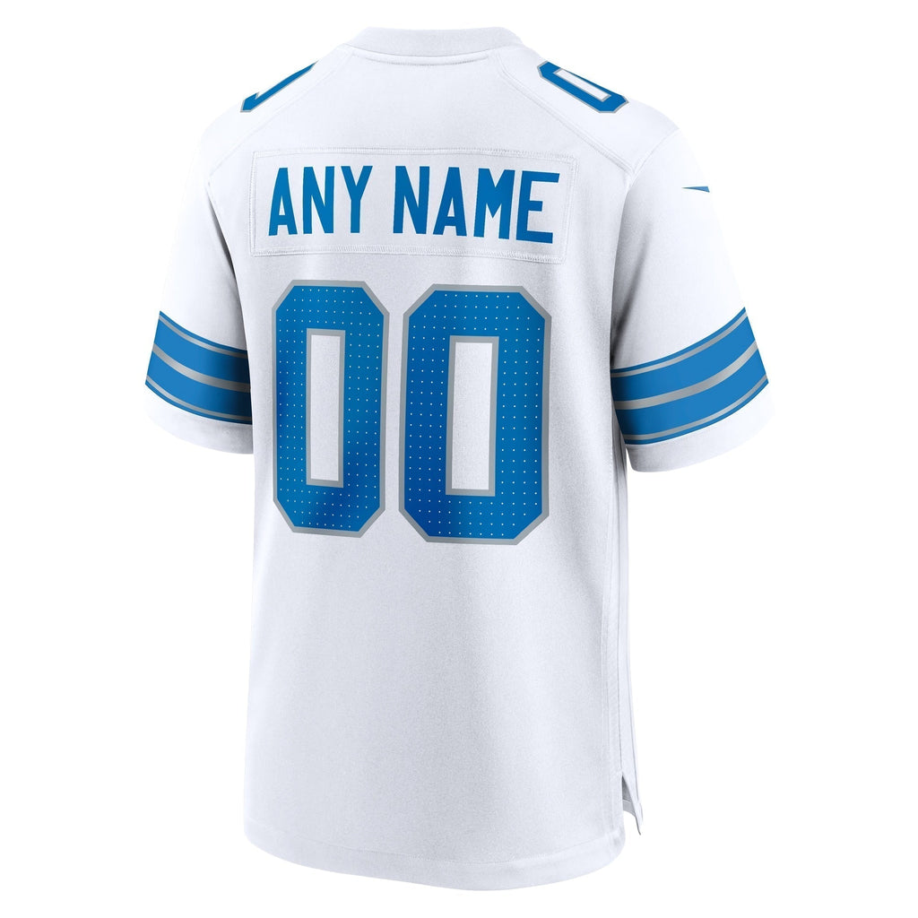 Detroit Lions Custom Game Jersey White