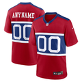Mens New York Giants Century Red Alternate Game Custom Jersey
