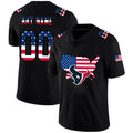 Custom Houston Texans Football Black Limited Fashion Flag Stitched Jerseys