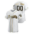 Mens Atlanta Braves White Replica Custom Jersey