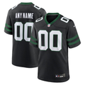 Mens New York Jets Legacy Black Alternate Custom Game Jersey