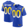 Mens Los Angeles Rams Royal Custom Game Jersey
