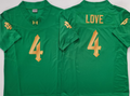 Jeremiyah Love Notre Dame Fighting Irish Custom Jersey Green