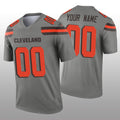 Custom Cleveland Browns Gray Inverted Legend Stitched Jerseys