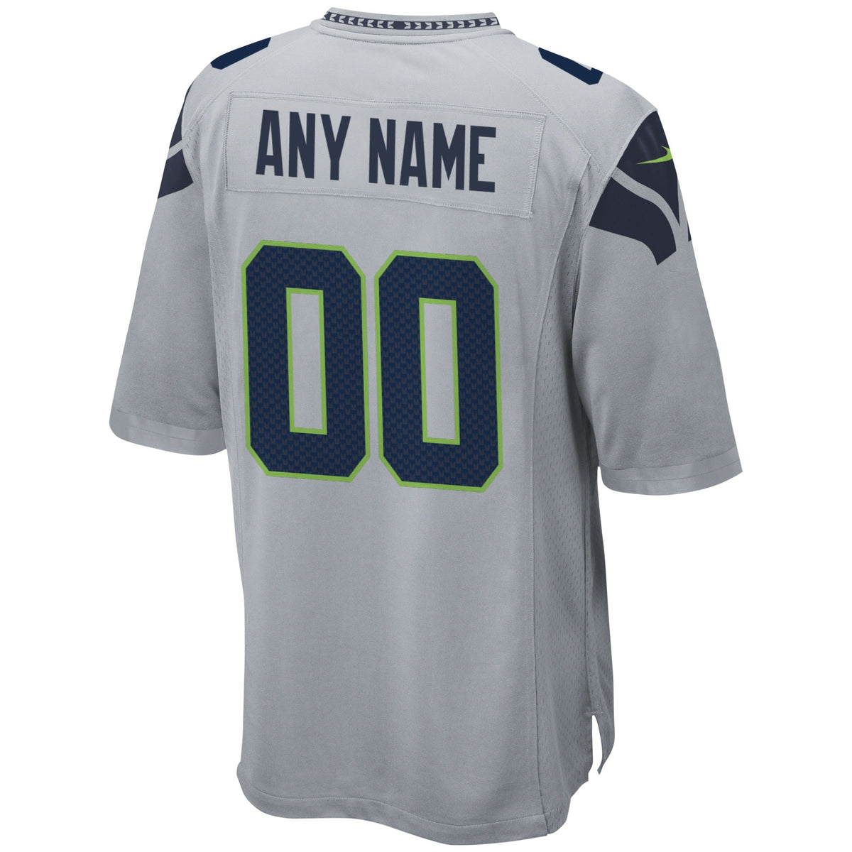 Seattle Seahawks Alternate Custom Game Jersey Gray