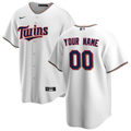 Mens Minnesota Twins White Replica Custom Jersey