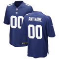 Mens New York Giants Royal Custom Game Jersey