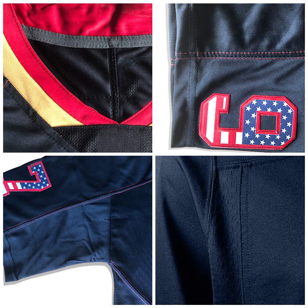 Custom B.Ravens Mens American Black USA Flag Fashion Stitched Limited Stitched Football Jerseys
