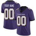 Custom B.Raven Mens American Purple Stitched Limited Stitched Football Jersey