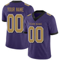 Custom B.Raven Mens American Purple Color Rush Stitched Limited Stitched Football Jersey