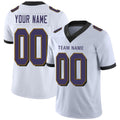 Custom B.Raven Mens American White Stitched Limited Stitched Football Jersey