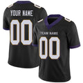 Custom B.Raven Mens American Black Stitched Limited Stitched Football Jersey