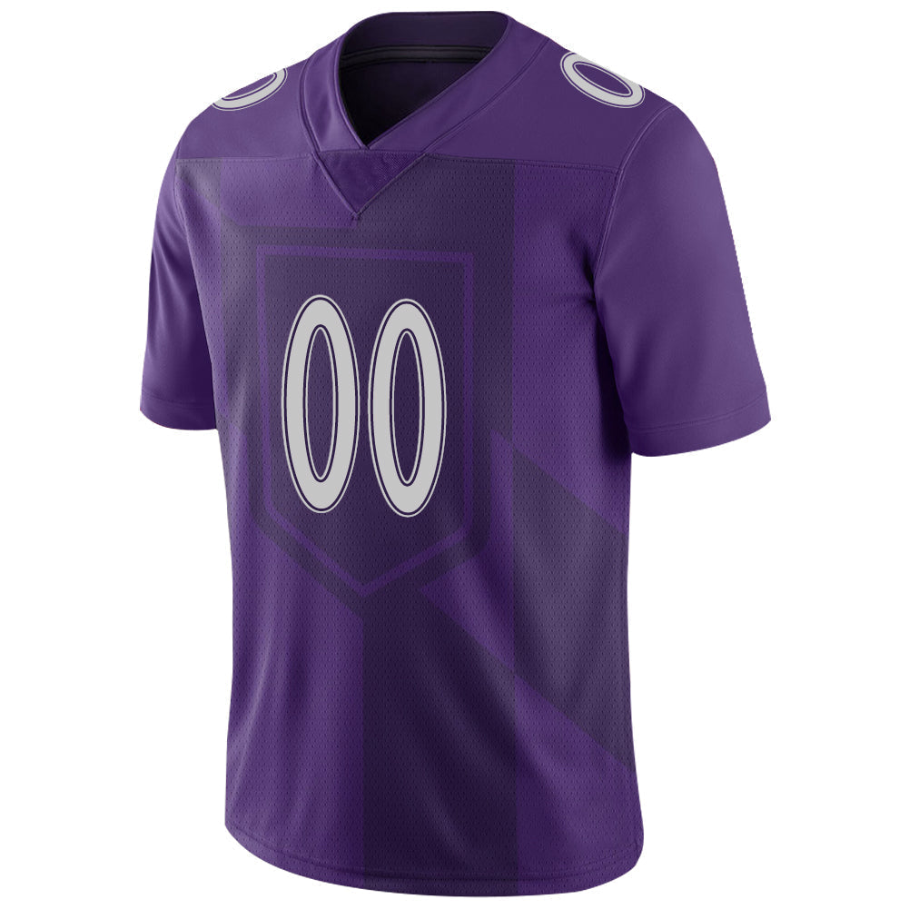 Custom B.Raven Mens American Purple City Stitched Limited Stitched Football Jersey