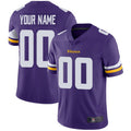 Custom Minnesota Vikings Home Purple Stitched Limited Stitched Jerseys