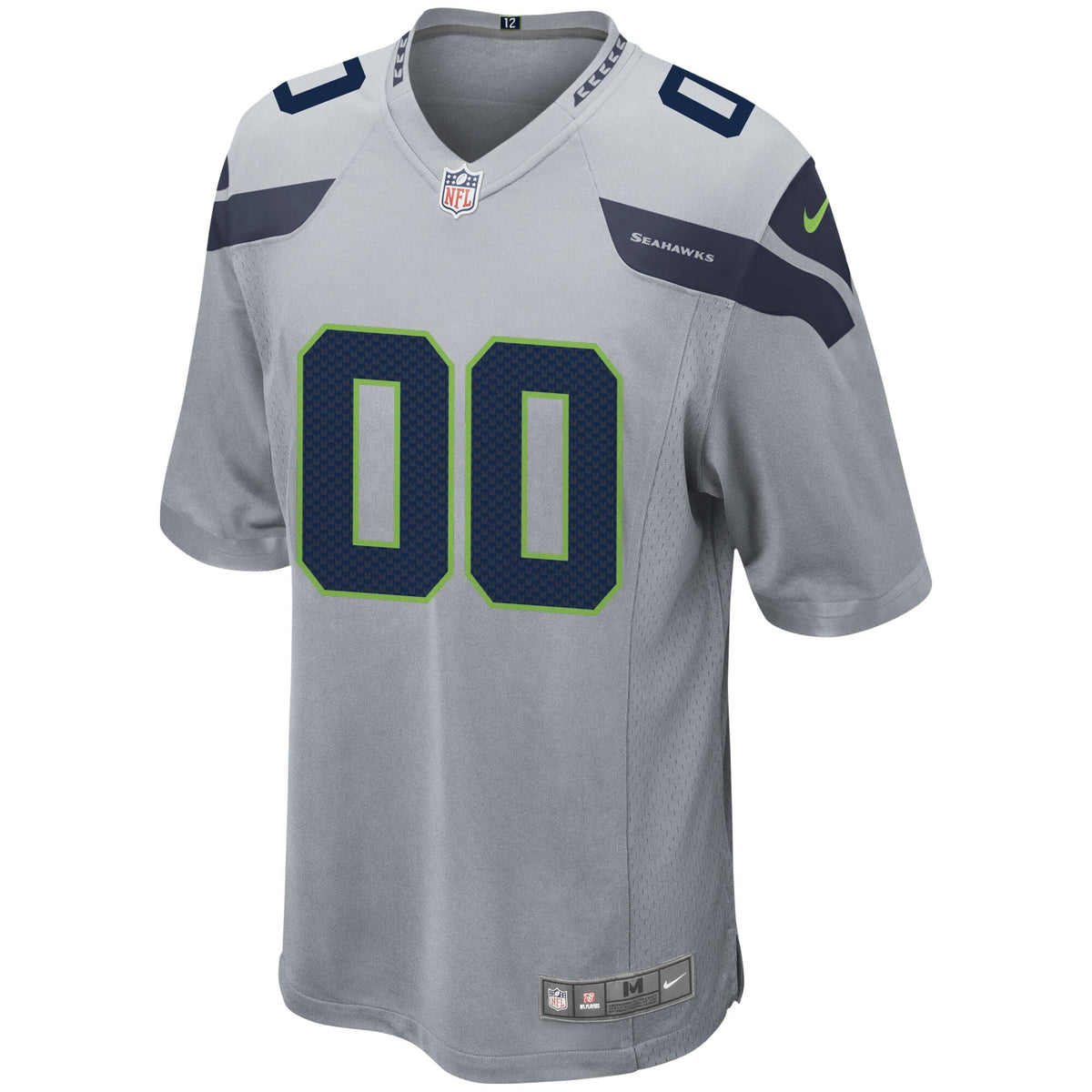 Seattle Seahawks Alternate Custom Game Jersey Gray