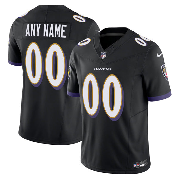 Custom Baltimore Ravens Jersey Black
