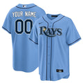 Custom Tampa Bay Rays Devil Rays Jersey Light Blue