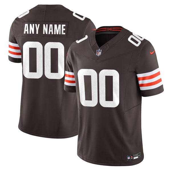 Custom Cleveland Browns Brown Home Jersey Brown