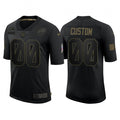 Mens Buffalo Bills Customized 2020 Black Salute To Service Limited Stitched Jersey