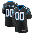 Carolina Panthers Custom Game Jersey Black