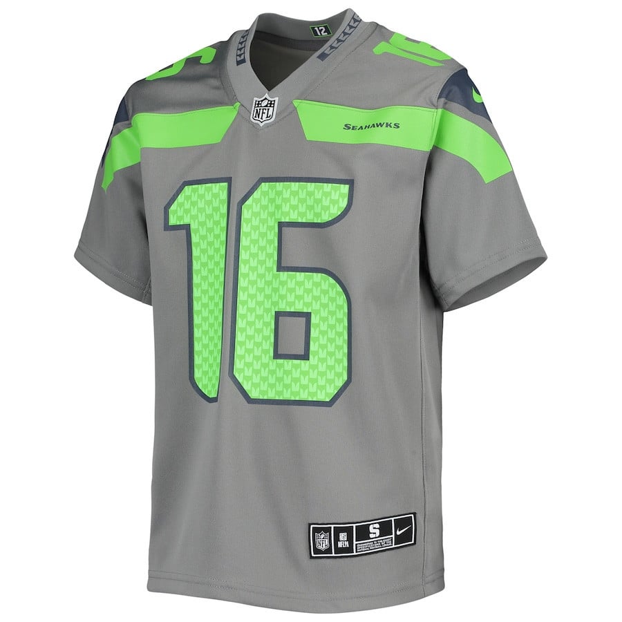 Custom Seattle Seahawks  Inverted Team Game Jersey Gray