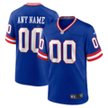 Mens New York Giants Royal Classic Custom Game Jersey