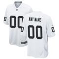 Mens Las Vegas Raiders White Custom Game Jersey