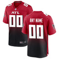 Atlanta Falcons Alternate Custom Game Jersey Red