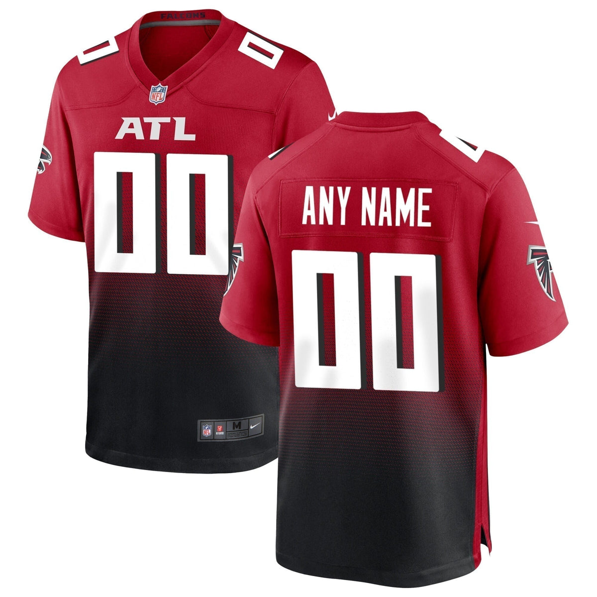 Atlanta Falcons Alternate Custom Game Jersey Red
