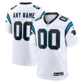 Custom Carolina Panthers Jersey White