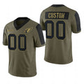Custom Arizona Cardinals Olive Salute To Service Limited Jersey Name And Number Football Jerseys