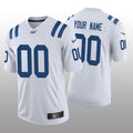 Custom Indianapolis Colts White Stitched Limited 100th Season Stitched Jerseys
