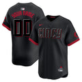 Custom Cincinnati Reds City Connect Jersey Black
