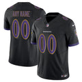 Custom Baltimore Ravens Alternate Jersey Black