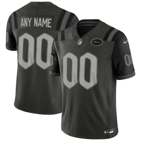 Custom New York Jets 2025 Rivalries Jersey Gotham Green