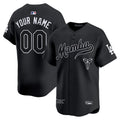 Custom Los Angeles Dodgers Kobe Honor Jersey Black