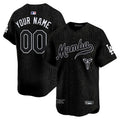 Custom Los Angeles Dodgers Kobe Honor Jersey Black Mamba