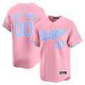Custom Los Angeles Dodgers Bubblegum Jersey Pink