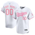 Custom Los Angeles Dodgers Bubblegum Jersey White