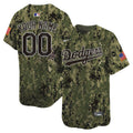 Custom Los Angeles Dodgers USMC Jersey Woodland Camo