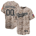 Custom Los Angeles Dodgers USMC Jersey Desert Camo