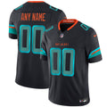 Custom Miami Dolphins 2025 Rivalries Game Jersey Pitch Blue