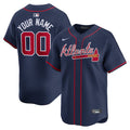 Custom Atlanta Braves Alternate Jersey Navy