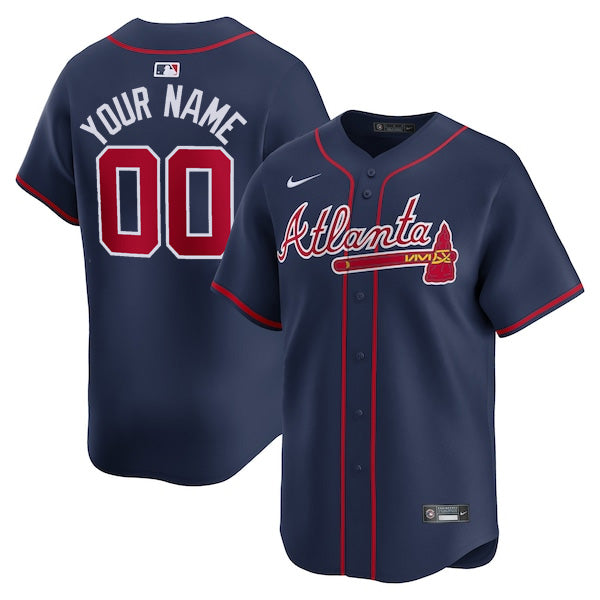 Custom Atlanta Braves Alternate Jersey Navy