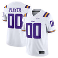 Custom LSU Tigers Jersey White